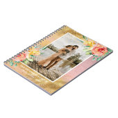 Prachtige roze foto-weddenschap notitieboek (Linkerzijde)