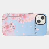 Prachtige roze kersenbloesem iPhone hoesje (Achterkant horizontaal)