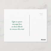 Prachtige roze Lotus Bud Flower Green Leaf Blossom Briefkaart (Achterkant)