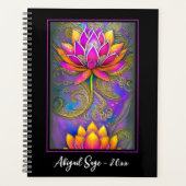 Prachtige, roze, Lotus Flowers Planner (Voorkant)