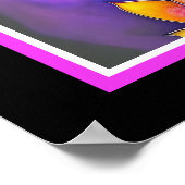 Prachtige, roze, Lotus Flowers Poster (Hoek)