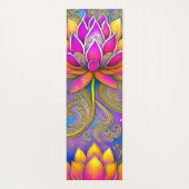 Prachtige, roze, Lotus Flowers Yogamat (Achterkant)