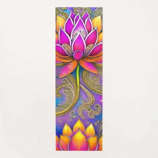 Prachtige, roze,  Lotus Flowers Yogamat (Voorkant)