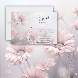 Prachtige roze madeliefjes RSVP 2 Maaltijd keuze