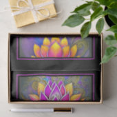 Prachtige, roze, Oranje Lotus Flowers Tissuepapier (Geschenk)