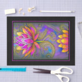 Prachtige, roze, Oranje Lotus Flowers Tissuepapier (Craft)