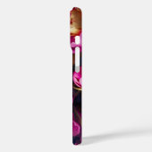 Prachtige roze pioenen met gouden accenten Case-Mate iPhone case (Achterkant / Links)