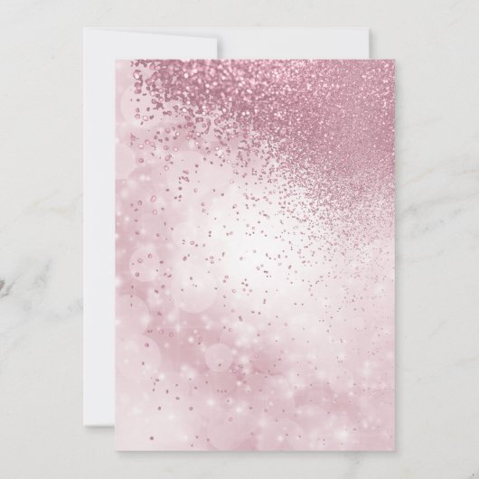 Prachtige roze repetitie: Uitnodiging (Achterkant)