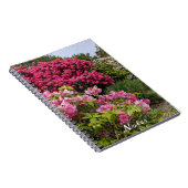 Prachtige roze rododendron blooms Floral Notitieboek (Rechterzijde)