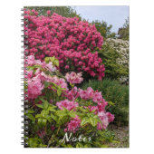 Prachtige roze rododendron blooms Floral Notitieboek (Voorkant)