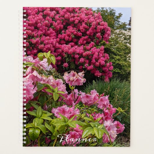 Prachtige roze rododendron blooms Floral Planner (Voorkant)