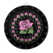 Prachtige roze roodklep dartbord (Voorkant)