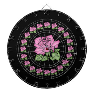 Prachtige roze roodklep  dartbord
