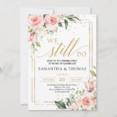 Prachtige roze roze lijst met roze bloem, nog stee kaart (Voorkant)