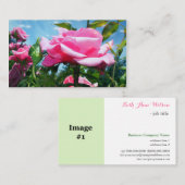 Prachtige roze roze roze roodbloem professionele f visitekaartje (Voorkant / Achterkant)
