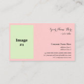 Prachtige roze roze roze roodbloem professionele f visitekaartje (Achterkant)