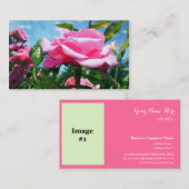 Prachtige roze roze roze roodbloem professionele f visitekaartje (Voorkant / Achterkant)