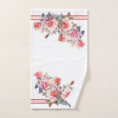 Prachtige roze rozen bad handdoek (Handdoek)