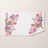 Prachtige roze rozen bad handdoek (Handdoek)