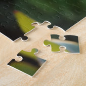 Prachtige roze rozen en blauwe vlinder legpuzzel (Zijkant)