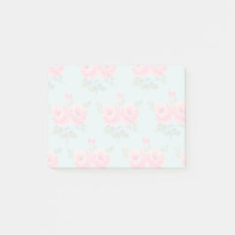 Prachtige roze rozen na het lezen post-it® notes
