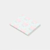 Prachtige roze rozen na het lezen post-it® notes (Schuin)