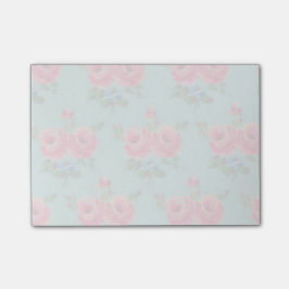 Prachtige roze rozen na het lezen post-it® notes