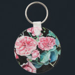 Prachtige roze rozen sleutelring sleutelhanger<br><div class="desc">Deze prachtige rozen zijn ontworpen vanuit een waterverf die ik beschilderd heb van een roos in mijn tuin. D Zorg ervoor dat je naar een tuin of naar een bloemenliefhebber gaat.</div>