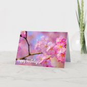 Prachtige roze Sakura-bloemen in Springtime Kaart (Voorkant)