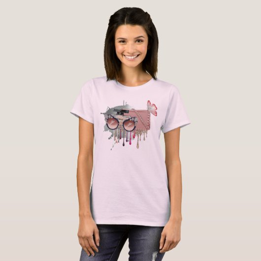 Prachtige roze t-shirt (Voorkant volledig)
