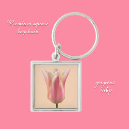Prachtige Roze Tulp Sleutelhanger Geschenken