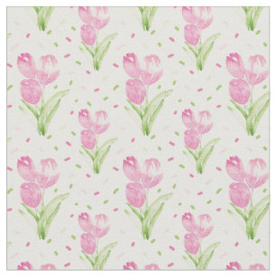 Prachtige roze tulpen stof