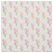 Prachtige roze tulpen stof (Swatch)