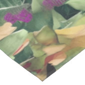 Prachtige roze ventilator en tropisch lederen patr tafelkleed (Gekanteld)