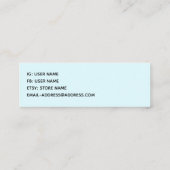 Prachtige roze ventilator Sluit foto Mini Business Mini Visitekaartje (Achterkant)