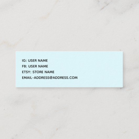 Prachtige roze ventilator Sluit foto Mini Business Mini Visitekaartje (Achterkant)