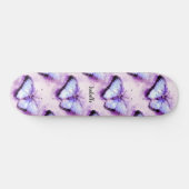 Prachtige roze vlinders voor het afspelen persoonlijk skateboard (Horizontaal)