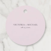 Prachtige Roze Waterverf Anemoon Bedankjes Bedankjes Labels (Achterkant)