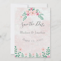 Prachtige roze Waterverf bruiloft