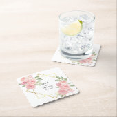 Prachtige roze Waterverf Rozen Kartonnen Onderzetters (Insitu)