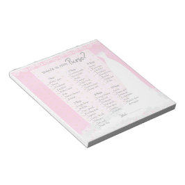 Prachtige roze zatin Religieus Vrijgezellenfeest G Notitieblok