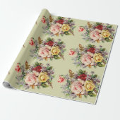 Prachtige  Rozen, aangepast Cadeaupapier (Uitgerold)