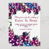 Prachtige Rozen Bloemen bruiloft uitnodiging Kaart (Voorkant / Achterkant)