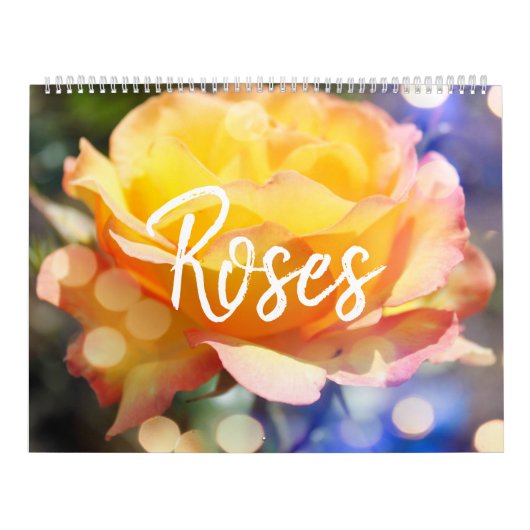 Prachtige rozen bloemen kalender (Hoes)