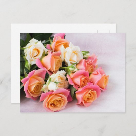 Prachtige Rozen briefkaart (Voorkant / Achterkant)