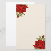 Prachtige  rozen Elegant Briefpapier (Voorkant / Achterkant)