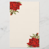 Prachtige  rozen Elegant Briefpapier (Voorkant)