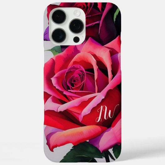 Prachtige rozen en aangepaste tekst Case-Mate iPhone case (Achterkant)