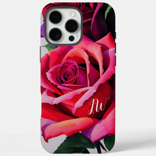 Prachtige rozen en aangepaste tekst Case-Mate iPhone case (Achterkant)