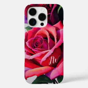 Prachtige rozen en aangepaste tekst iPhone 16 pro hoesje